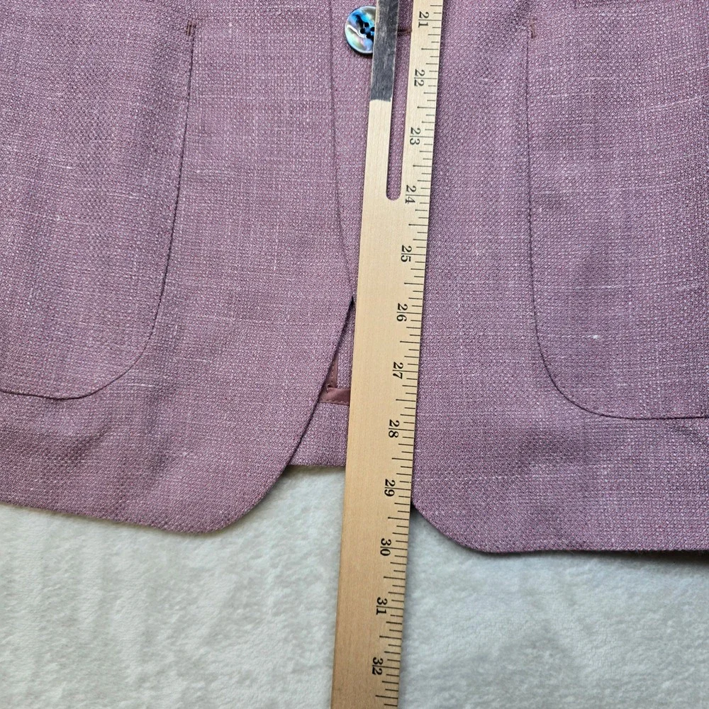 Tallia Slim-Fit Lilac Weave Sport Coat Mens 38R‎ 38 Purple Modern Wool Linen NEW